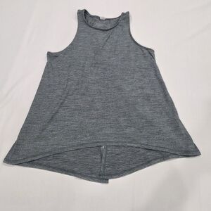 Yogalicious Heather Gray Open Back Yoga Tank - Size XS